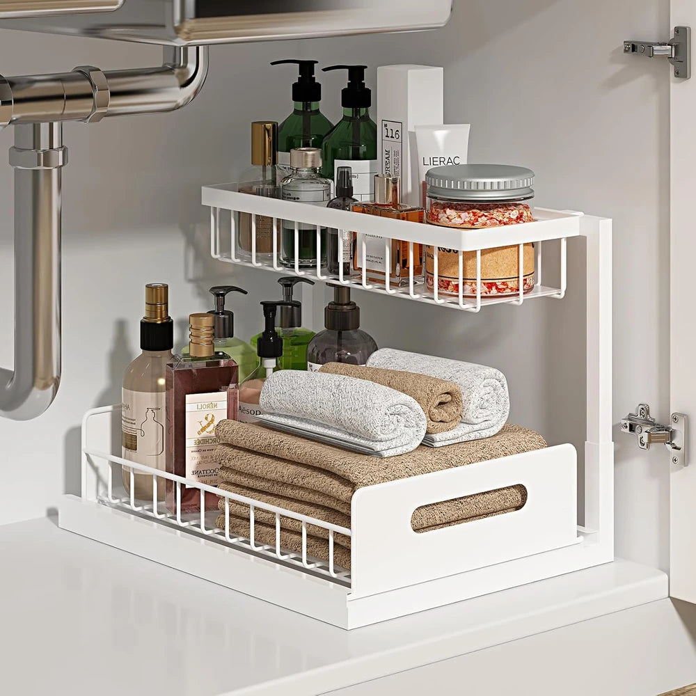 L-Shaped Under Sink Organizer