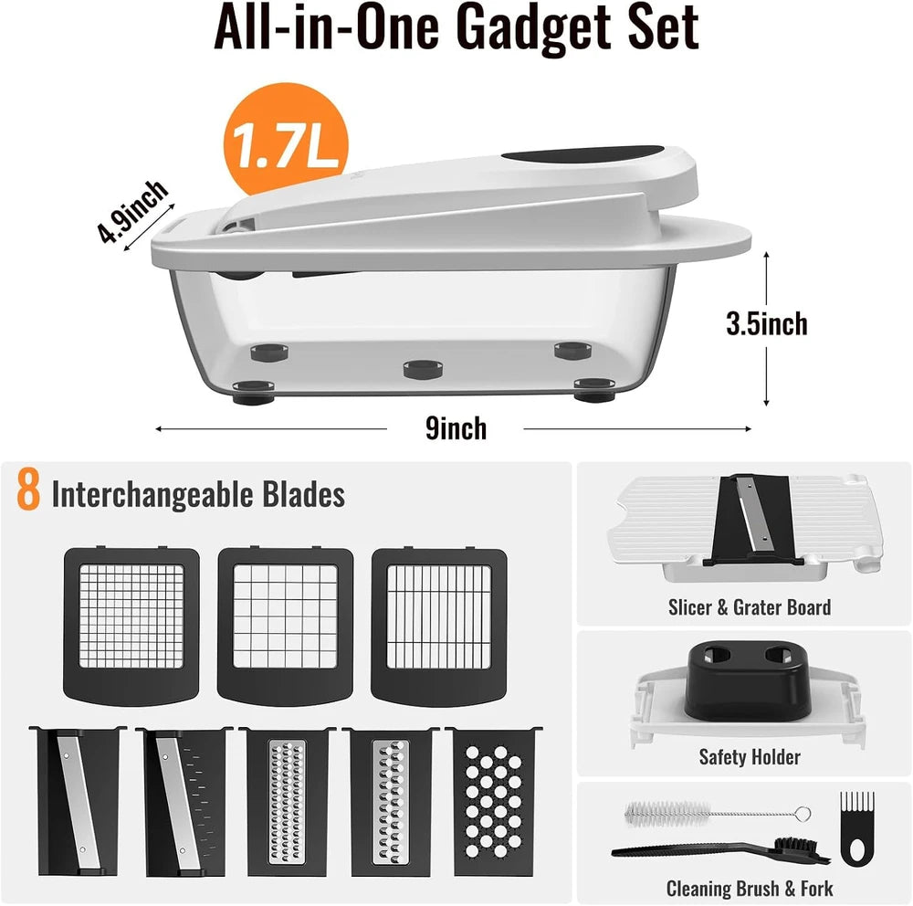 Ukeetap Vegetable Chopper Mandoline Slicer