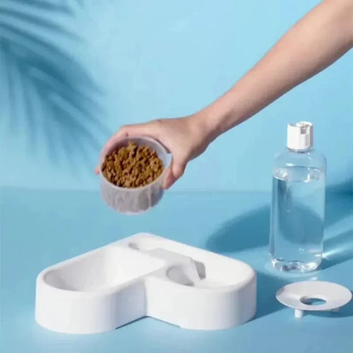 Automatic Pet Feeding And Drinking Bowl