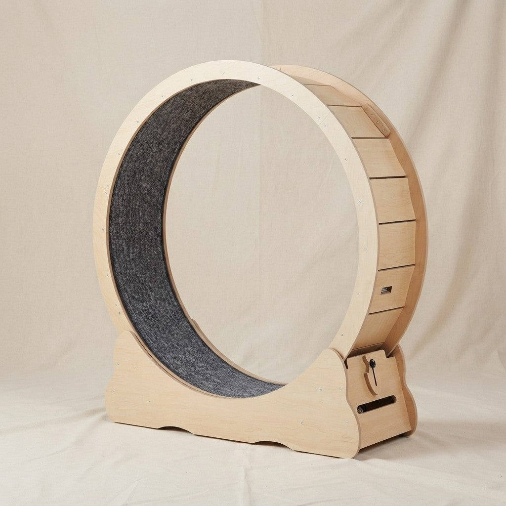 Wooden Cat Exercise Wheel
