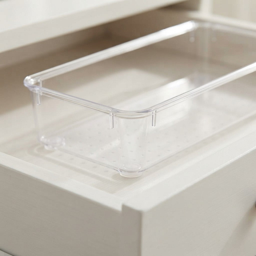 Vtopmart Clear Plastic Makeup Drawer Organizer Set